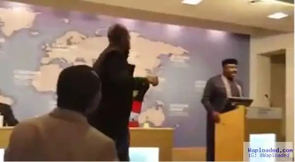 Governor Okorocha “Attacked” By Biafran Supporter At Chatham House In London